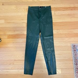 Zara Faux Leather Pants